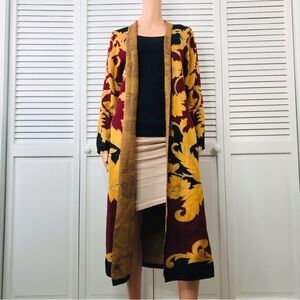 New VERTIGO Black Open Front Long Cardigan Sweater Size Medium